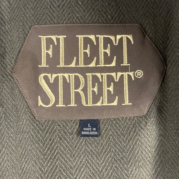 Fleet Street Brown Tan Lined Zip Up Casual Jacket Size Large - Picture 6 of 11